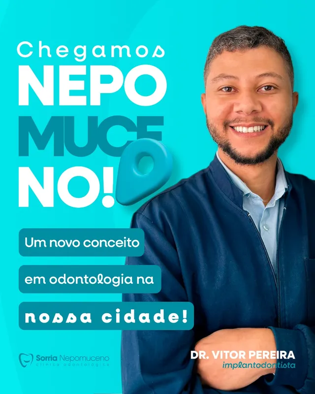 Post de inauguração “Chegamos em Nepomuceno” com o Dr. Vitor Pereira